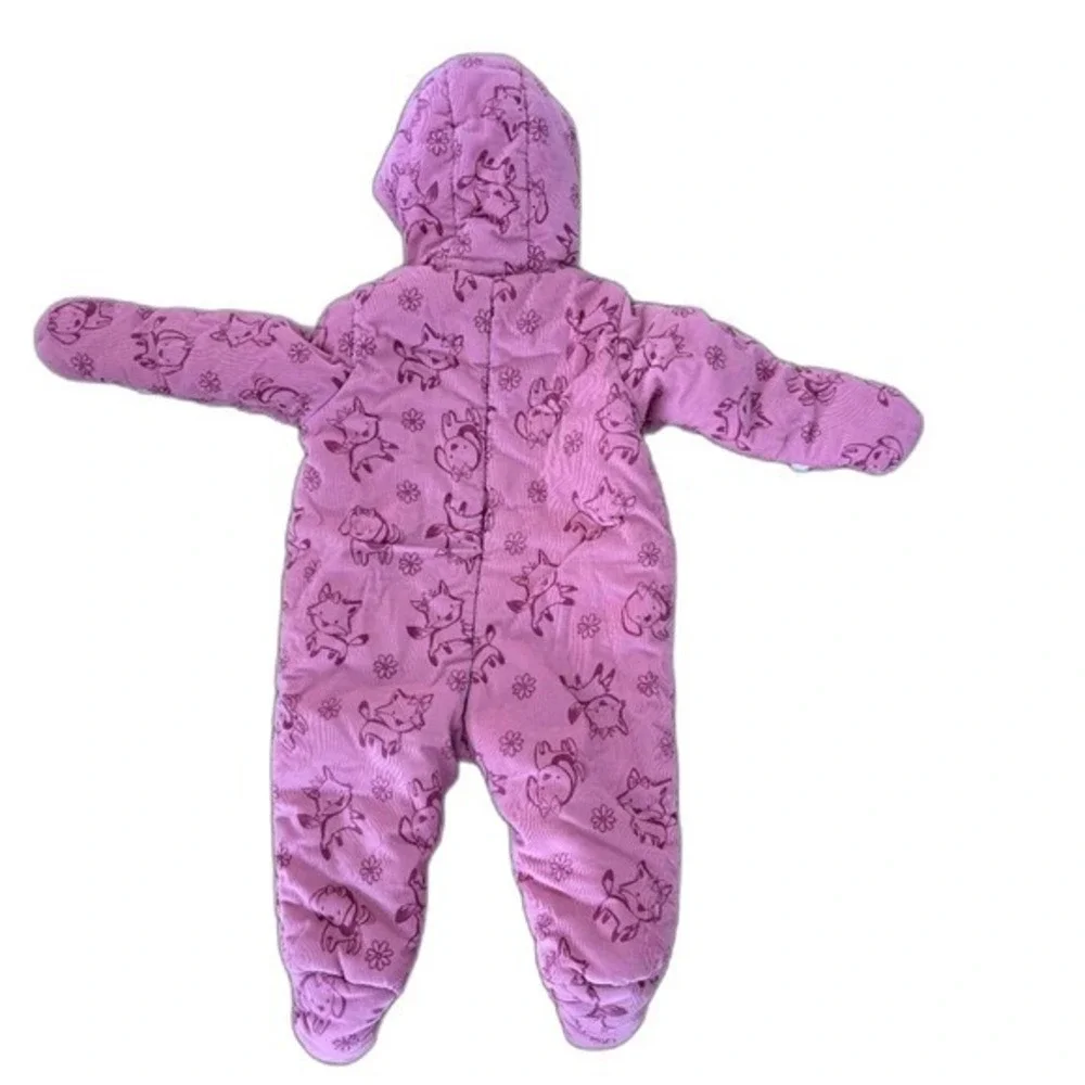 First Impressions Baby‎ Girl Corduroy Puppy Kitten Pram Suit Bunting 6-9M